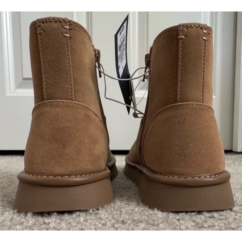 Universal Thread May Boots Womens 8 Tan Faux Suede Fur Lined Memory Foam NWT - Picture 6 of 12